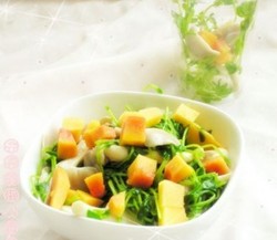 蘑菇豆苗沙拉