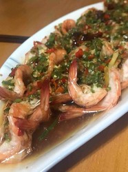 黄金蒜茸开背虾