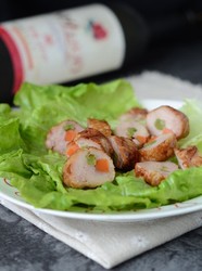鲜蔬鸡腿卷