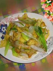 大葱炒鸡蛋