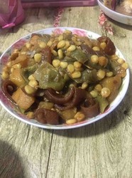 豆角土豆炖玉米