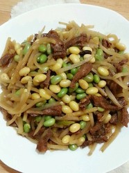 肉丝炒咸菜