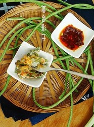 蒸长豆角