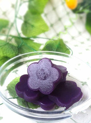 水晶紫薯饼