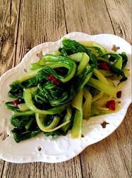 家常凉拌小白菜