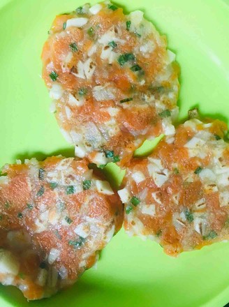 胡萝卜山药鳕鱼饼
