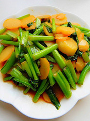 青菜心炒土豆片