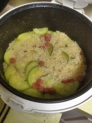 香肠焖饭