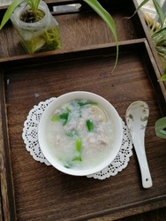 里脊肉青菜粥