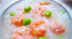 鲜虾青豆粥