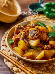 土豆焖鸡腿