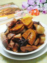 鲜素鸡烧五花肉