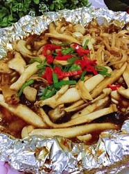 酱汁蒸烤菌菇