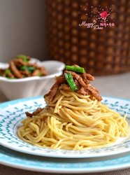 南瓜肉丝拌面