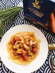 凉拌菱角牛肉肠