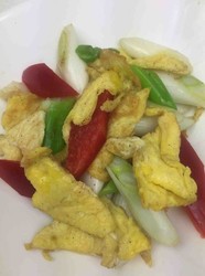 大葱炒鸡蛋