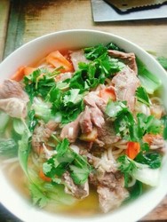 油菜牛肉面