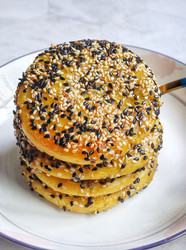 豆沙红薯糯米饼