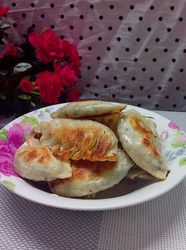 韭菜豆干煎饺