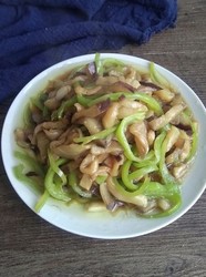 青椒炒茄丝
