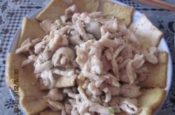 鸡肉丝炒油豆腐