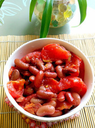 西红柿焗红腰豆