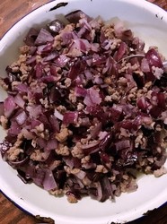 小炒肉末洋葱丁