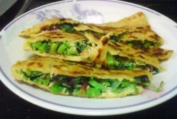 苋菜鸡蛋馅饼