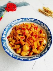 莲藕炒鸡丁