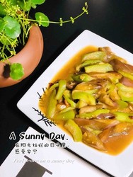 蒜泥丝瓜烧茄子