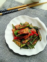 豆豉煸秋葵