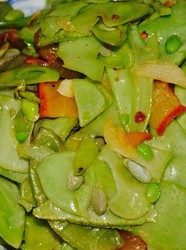 腊肉炒扁豆