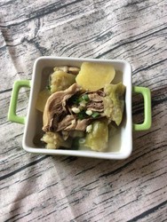 卤鸭炖茄子
