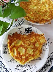 玉米粒鸡蛋饼