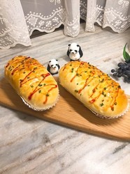 香葱芝士牛肉肠包