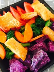 紫薯鸡排沙拉