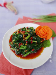凉拌韭菜结