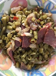 酸豇豆炒腊肉