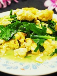 韭菜炒土鸡蛋