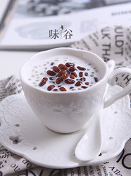 红豆牛奶西米露