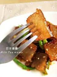 家常蒜香炒皮渣