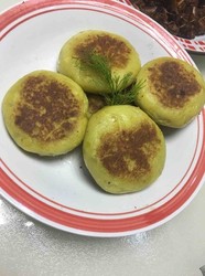 地瓜糯米红豆饼