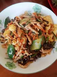 肉丝杂炒
