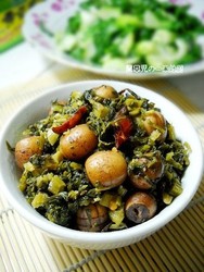 雪里蕻炒红莲