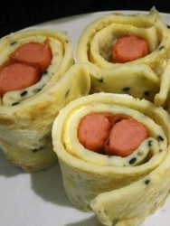 鸡蛋饼卷火腿