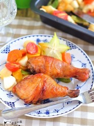 鲜蔬烤鸡腿