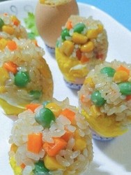 五彩糯米蛋
