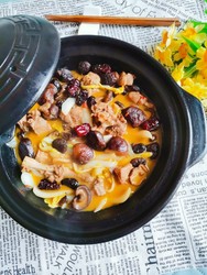 香菇娃娃菜鸭肉煲