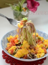 西红柿鸡蛋彩色面