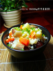 土豆腊肉焖饭